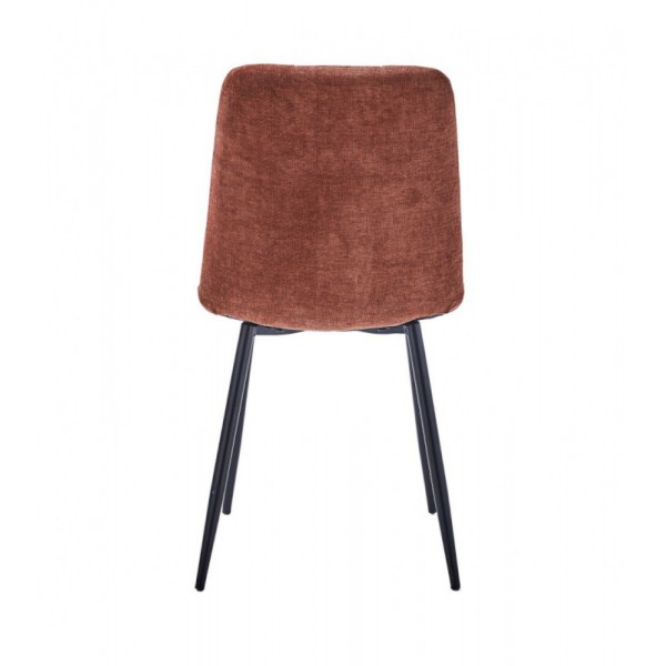 CHAISE MANTA TISSU BRUN 2