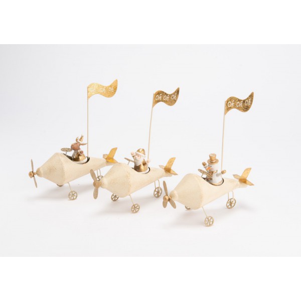 AVION FIGURINE GOLD NOEL