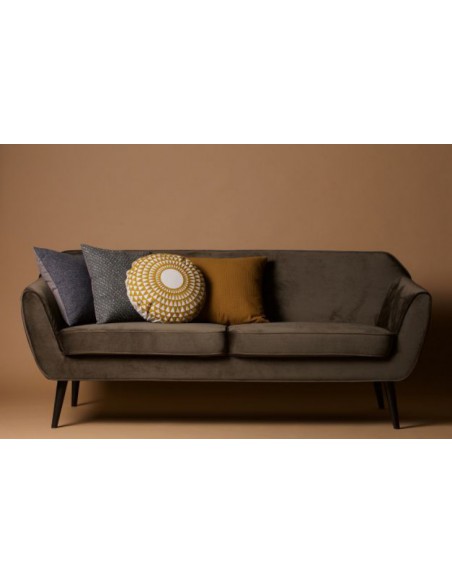 CANAPE 187CM ROCCO DARK GREEN VELOURS