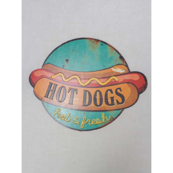 PLAQUE-METAL-HOT-DOGS