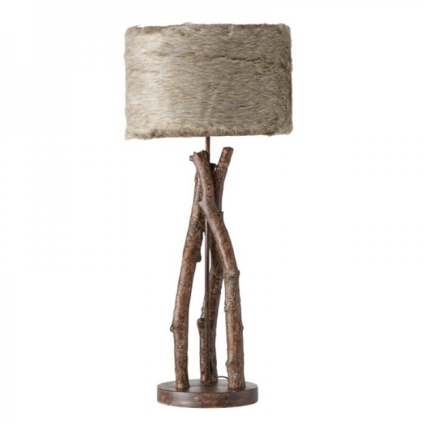 LAMPE-BOIS-FOURRURE