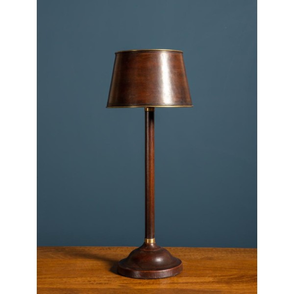 LAMPE-CUIR-INTERIEUR-LAITON