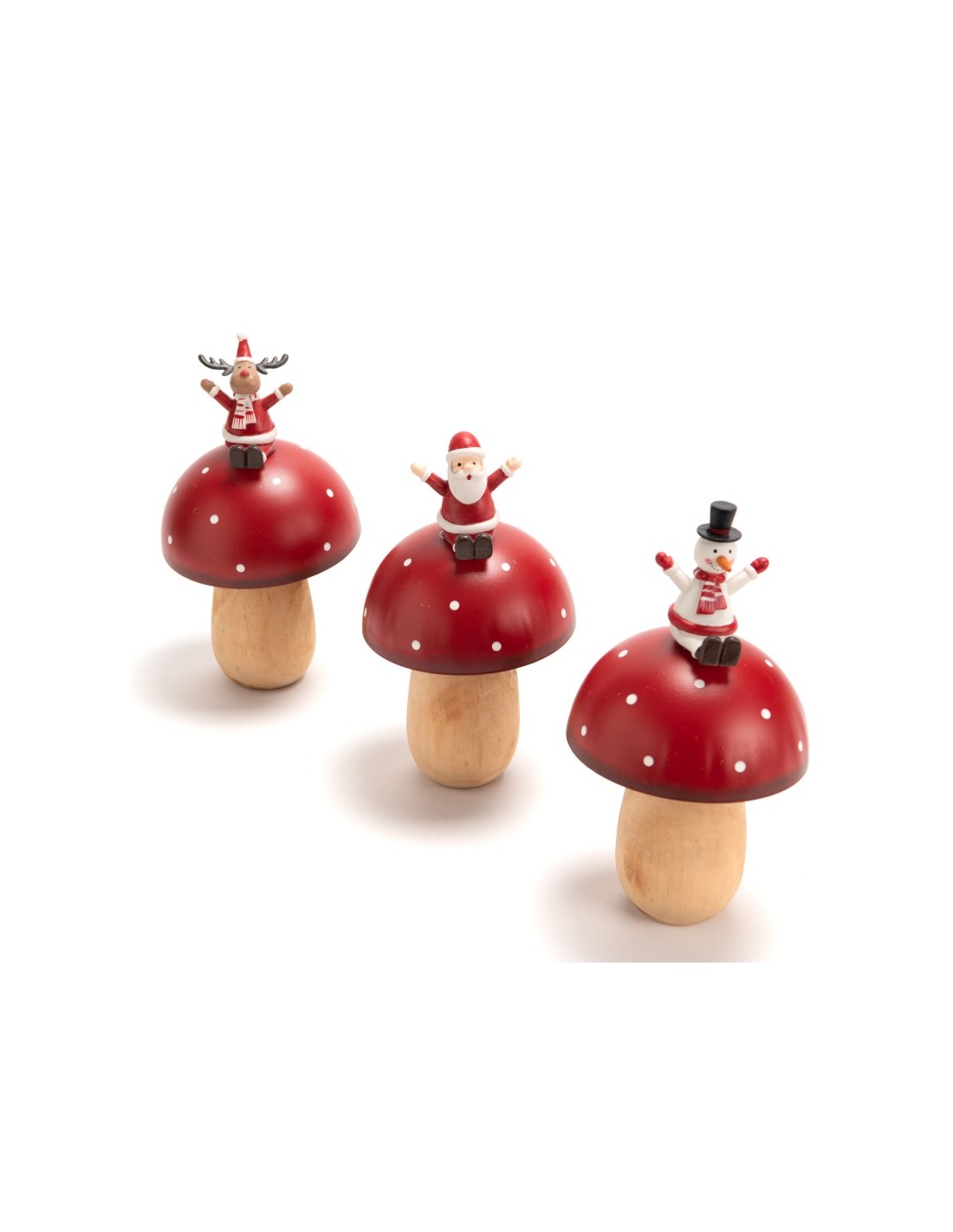 Maison à champignons avec décoration de Noël et jardin · Creative Fabrica