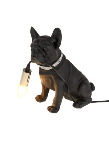 LAMPE-BULLDOG-NOIR-25x15x29cm