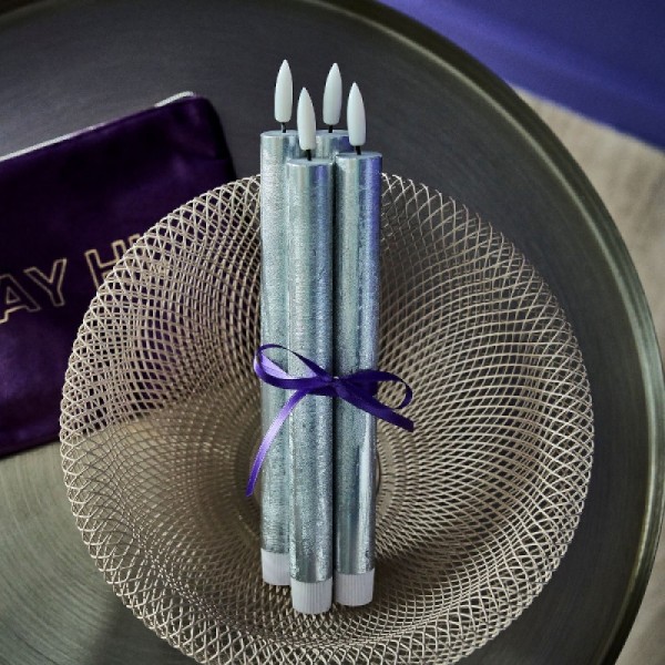 SET-4-BOUGIES-LED-ARGENTEES