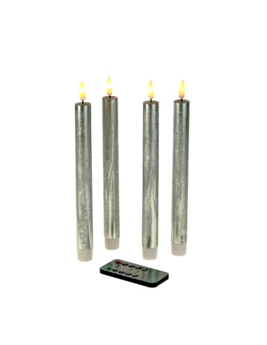 SET-4-BOUGIES-LED-ARGENTEES