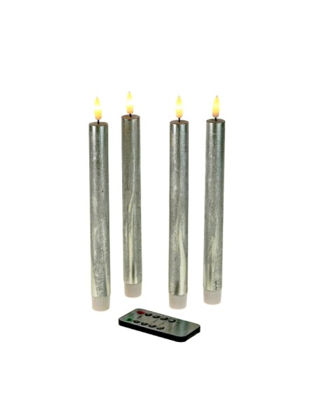 SET-4-BOUGIES-LED-ARGENTEES