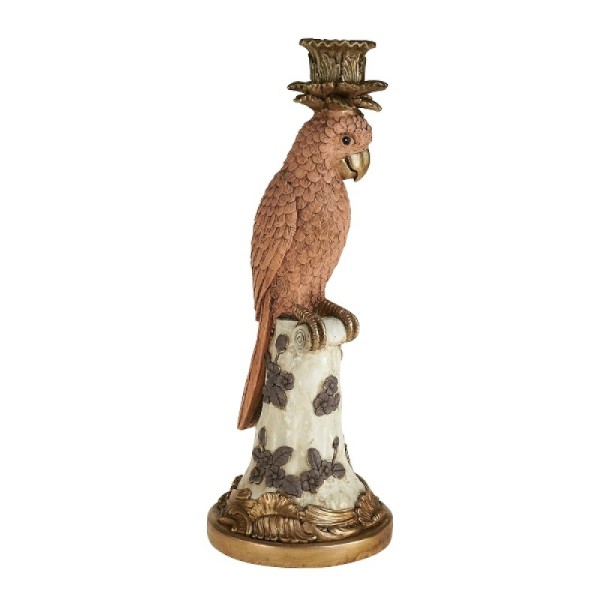 BOUGEOIR perroquet rose PM