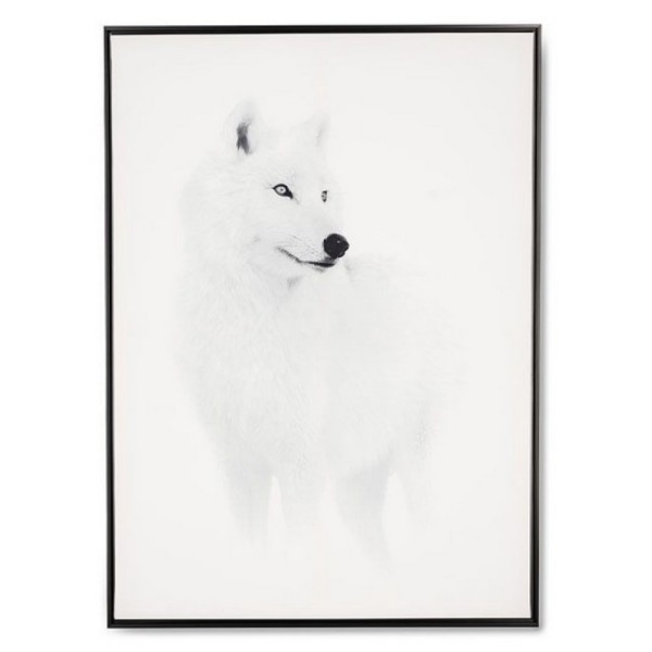 TABLEAU-LOUP-BLANC-64X94CM
