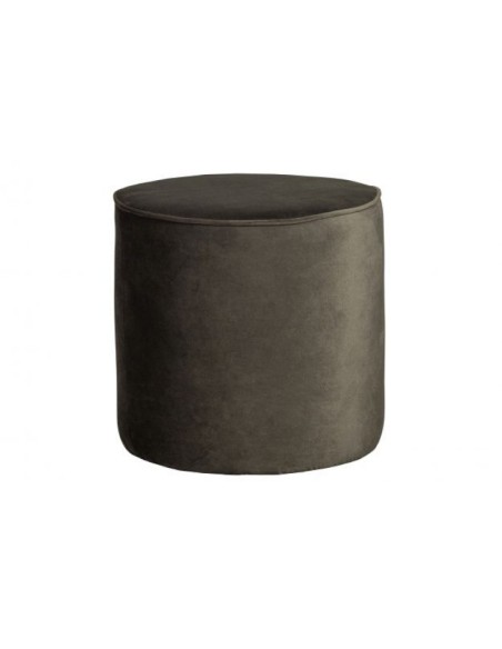 SARA-POUF-ROND-VELOURS-KAKI