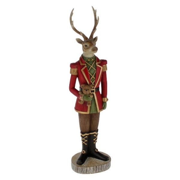 FIGURINE CERF AVEC OURS