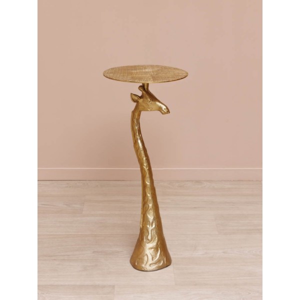 TABLE-D'APPOINT-DOREE-GIRAFE
