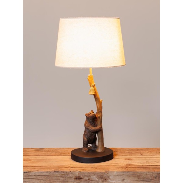 LAMPE-A-POSER-OURS-HONEY-MIEL