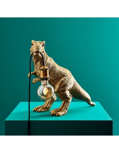 LAMPE-DE-TABLE-REXY-DEBOUT-DINOSAURE-OR