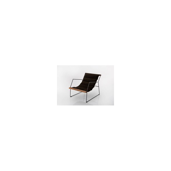 Fauteuil noir velours